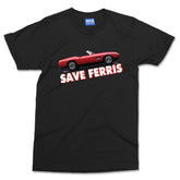 Save Ferris T-shirt Funny Comedy Retro Movie Film Fan Watcher 80s 90s Show Tee